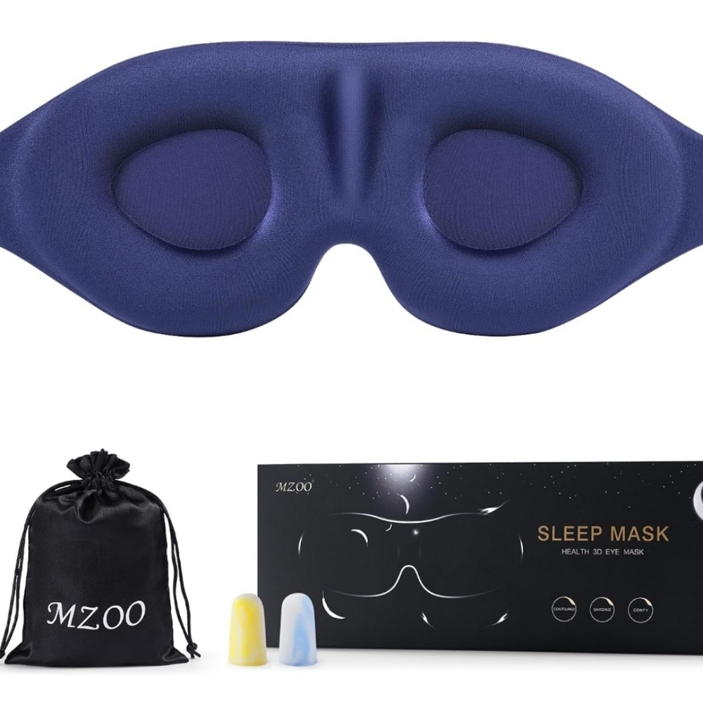 Sleep Eye Mask for Side Sleeper Men Women, Zero Eye Pressure 3D Sleeping Mask, - Picture 5 of 9